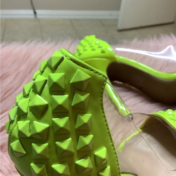 Spiked heels color, yellow💛 - Picture 9 of 10
